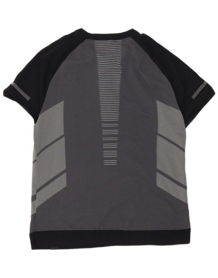 UNDER ARMOUR Męski T-shirt Top XL, czarny, poliestrowy w prążki