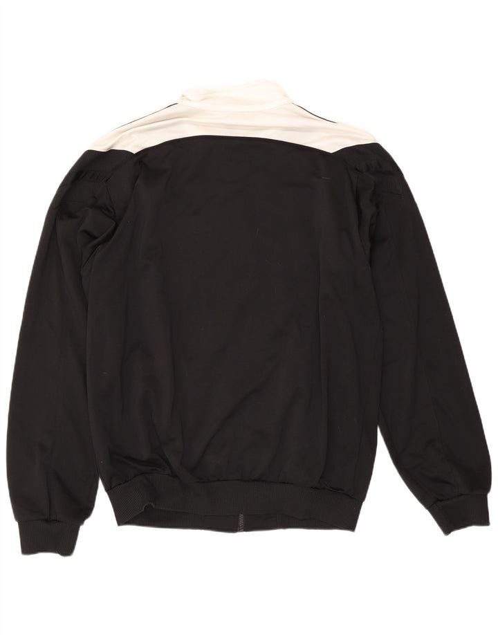 Adidas Męska bluza dresowa UK 48/50 XL Czarny poliester z blokami kolorów