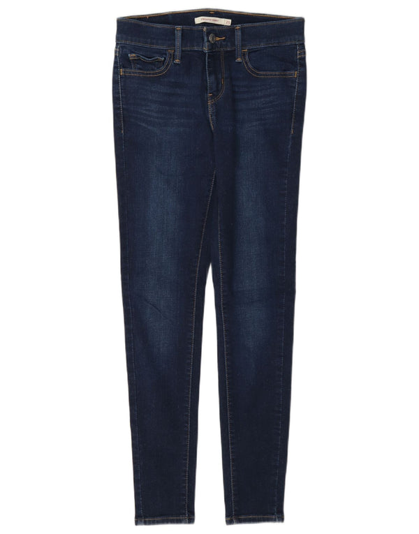 Damskie jeansy Levi's 710 Super Skinny W25 L28 Granatowa bawełna