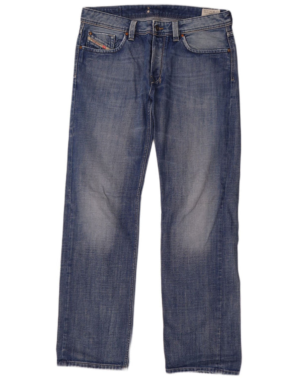 Męskie jeansy Diesel Larkee Straight W34 L32 Niebieskie bawełniane