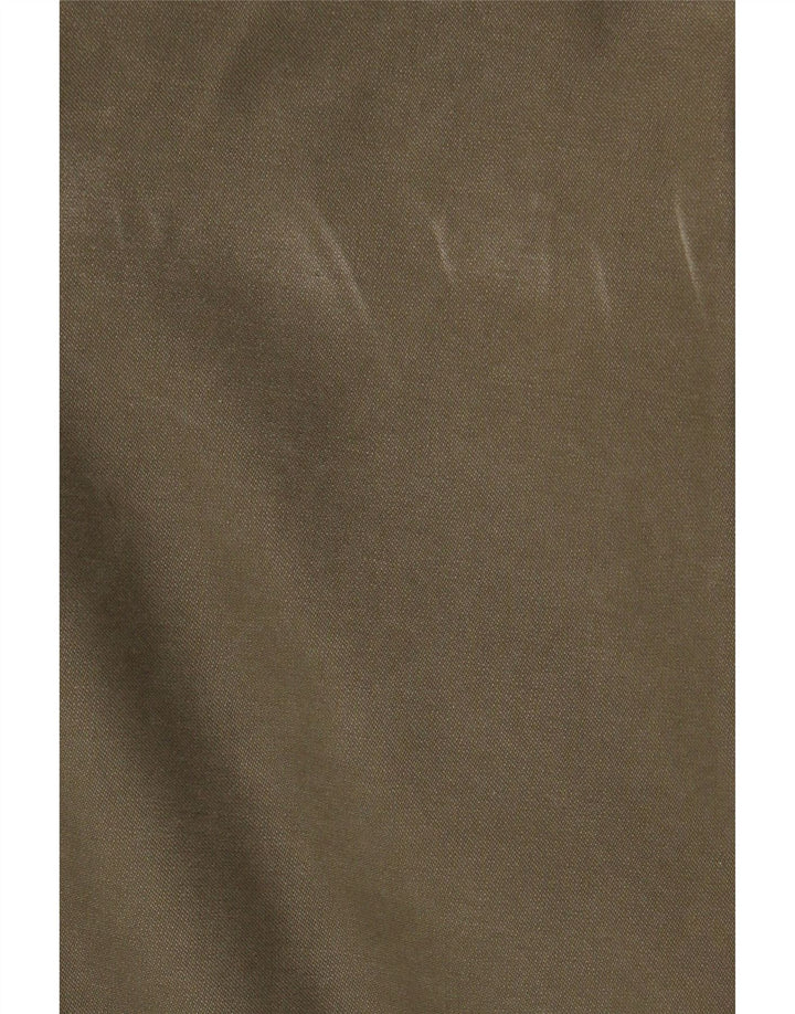 Męska kurtka wojskowa parka z kapturem VINTAGE UK 40 Large Khaki