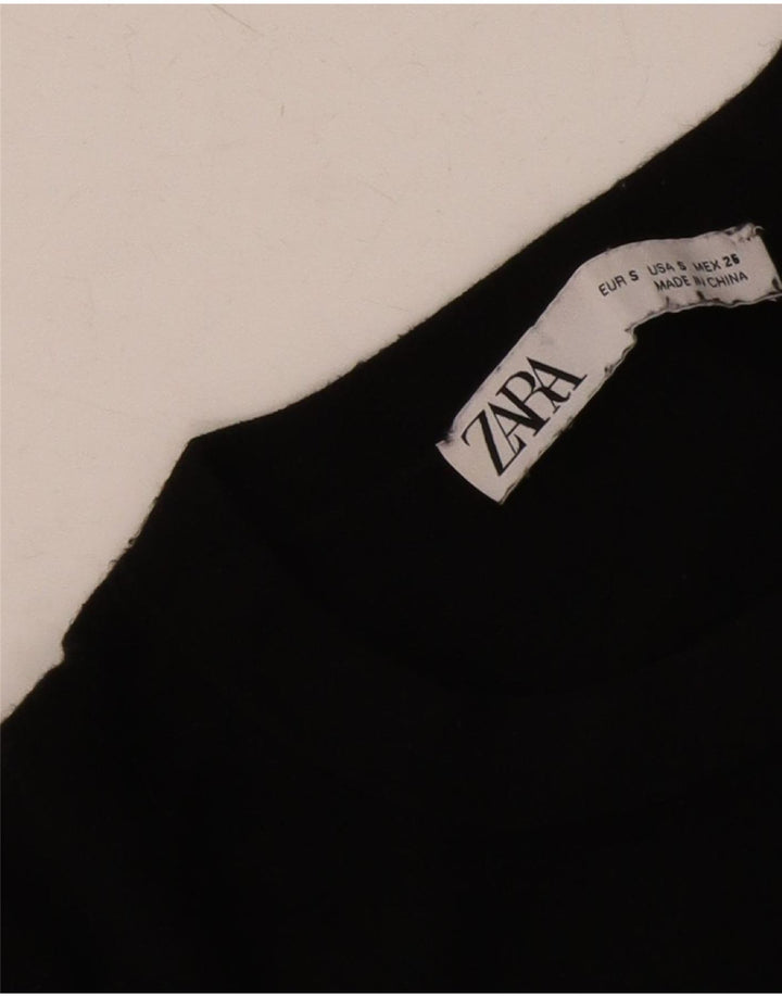 Sweter damski Zara z okrągłym dekoltem UK 10, mały czarny