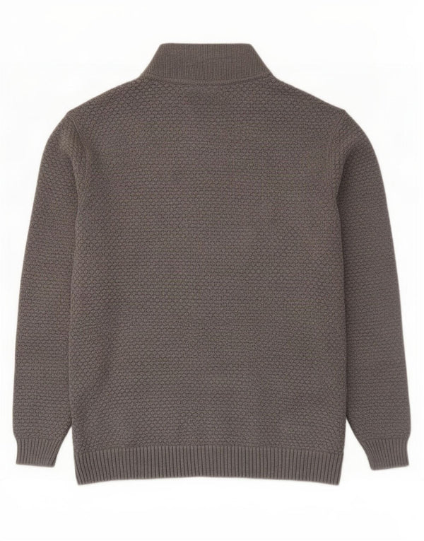 Męski sweter rozpinany Jack & Jones XL, szary, bawełniany z blokami kolorów