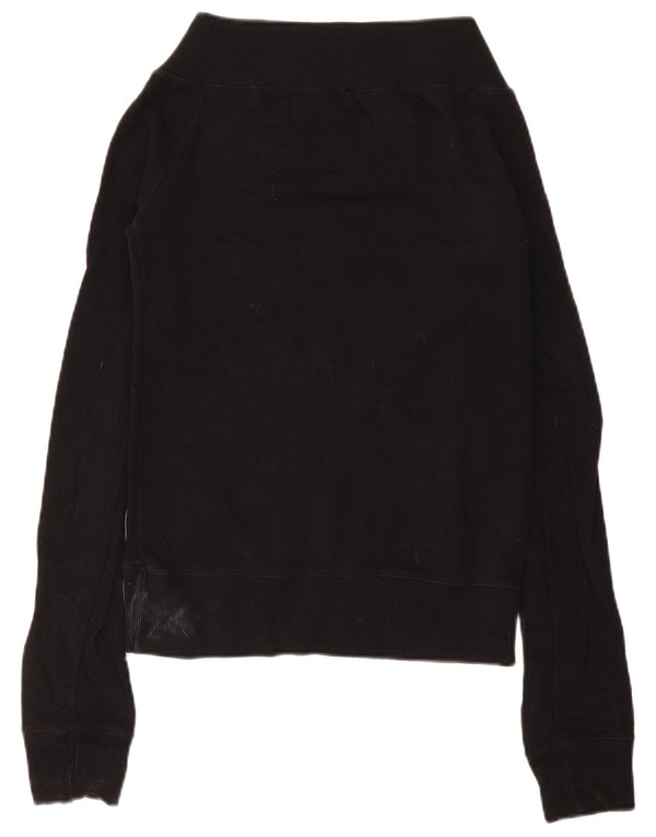 Damska bluza z grafiką Fiorucci Jumper UK 10, mała czarna bawełna
