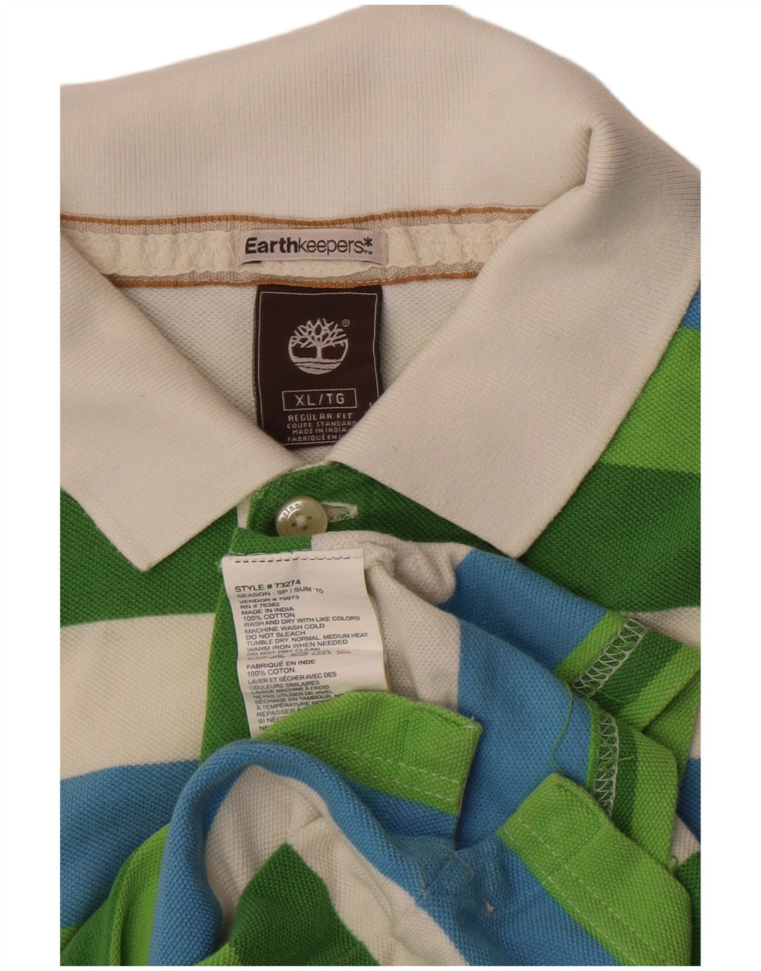 Męska koszulka polo Timberland Earthkeepers XL w wielokolorowe paski