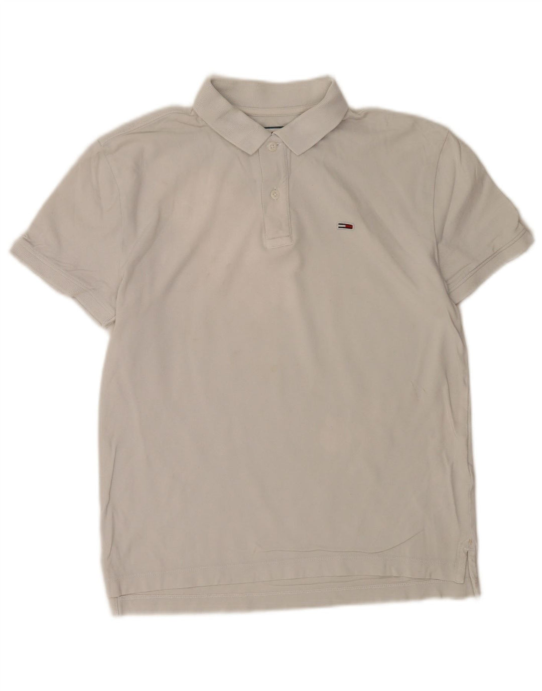 Męska koszulka polo Tommy Hilfiger, mała, biała, bawełniana