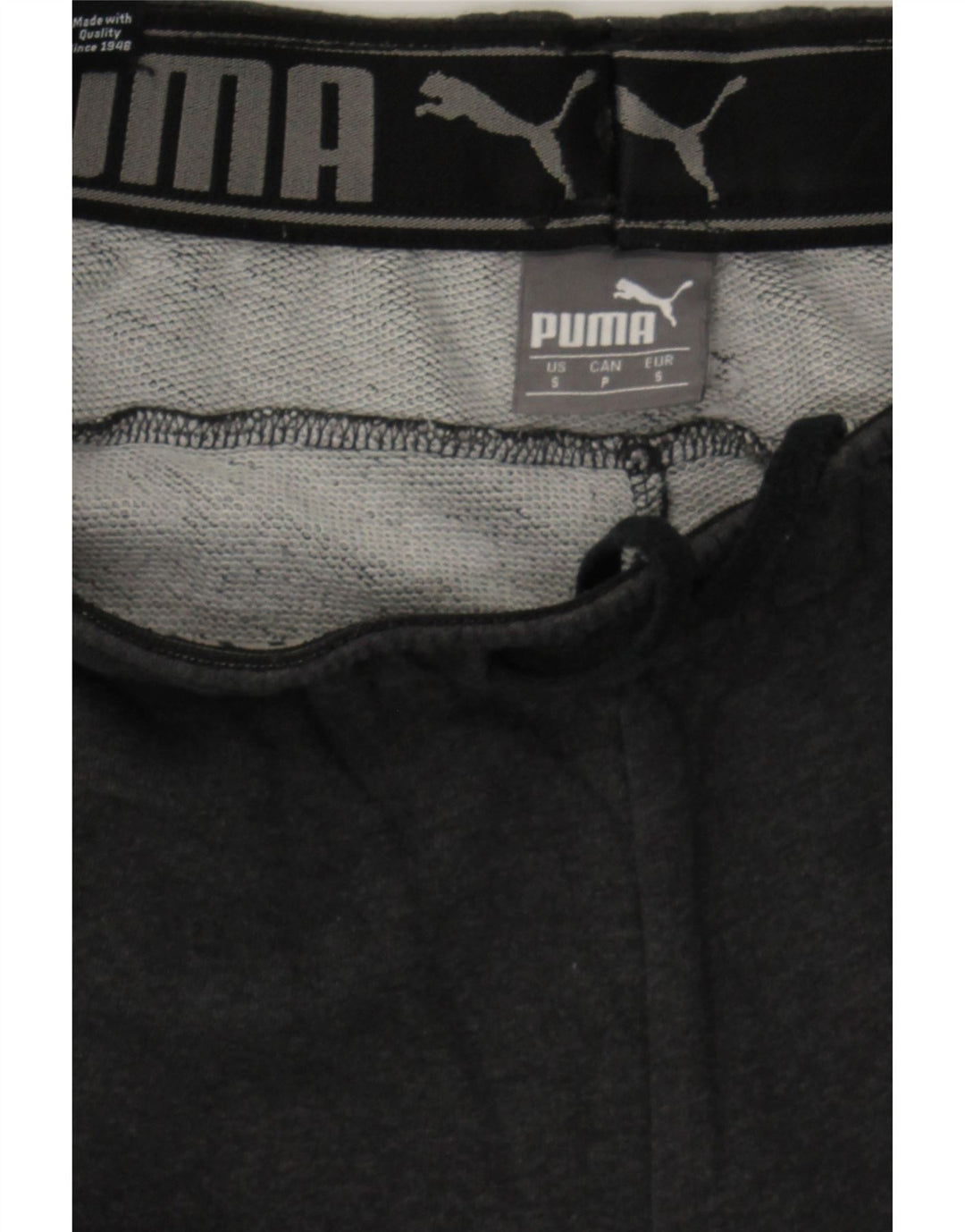 PUMA Mens Tracksuit Trousers Joggers UK 10 Small Black Vintage Puma and Second-Hand Puma from Messina Hembry 