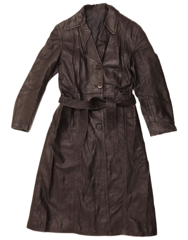 Damski płaszcz skórzany VINTAGE IT 40 Small Black