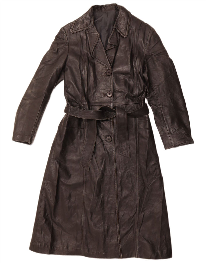 Damski płaszcz skórzany VINTAGE IT 40 Small Black