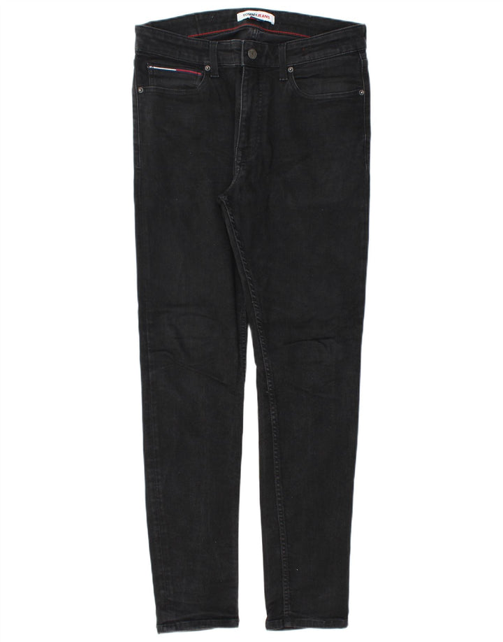 Męskie jeansy slim fit Tommy Hilfiger W32 L32 Czarne bawełniane