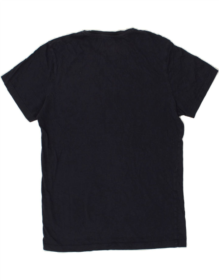 JACK & JONES Mens Graphic T-Shirt Top Medium Navy Blue Cotton Vintage Jack & Jones and Second-Hand Jack & Jones from Messina Hembry 