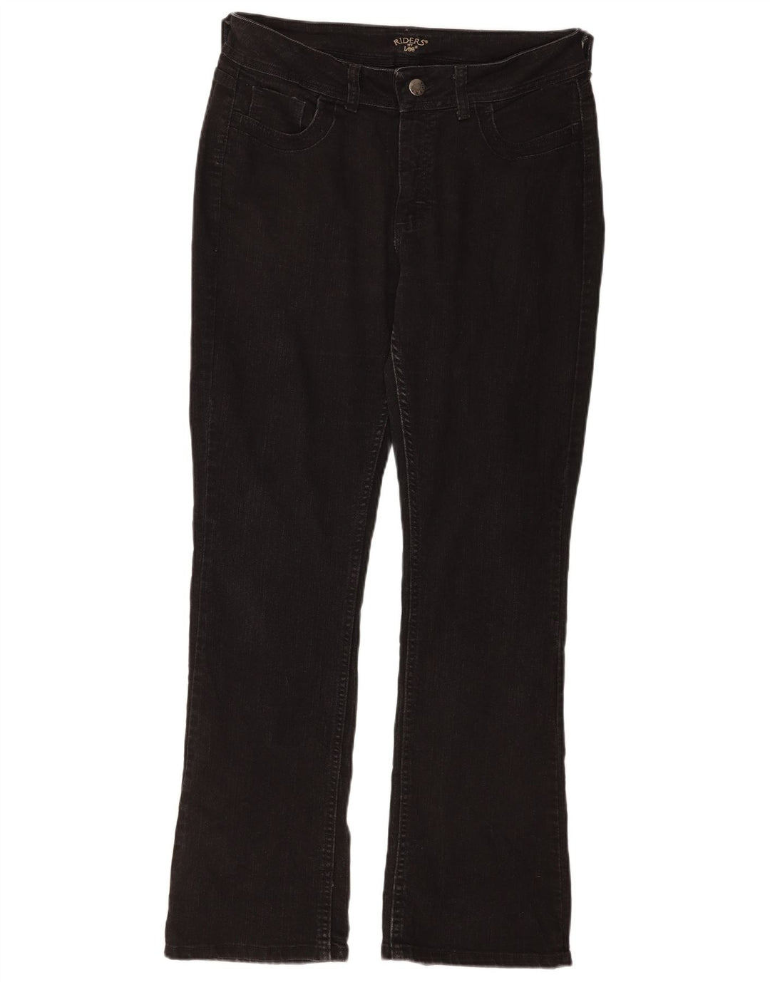 Damskie jeansy Lee Riders Bootcut US 12 Large W32 L21 Czarna bawełna