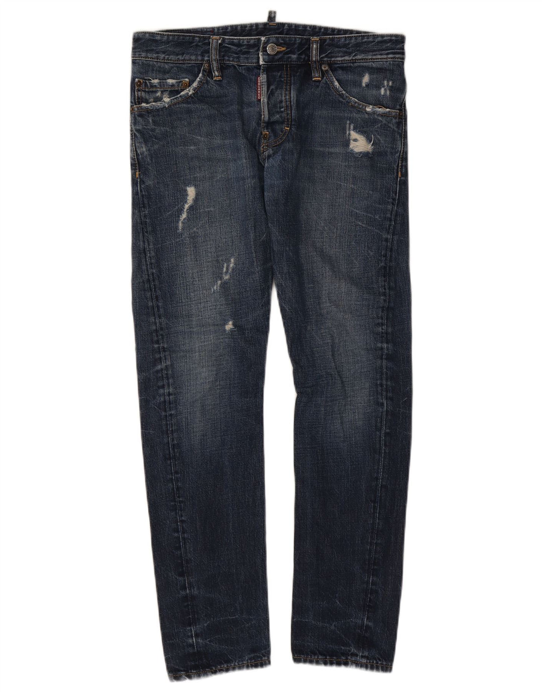 Dsquared Damskie jeansy slim w trudnej sytuacji IT 46 Large W32 L29 Niebieska bawełna