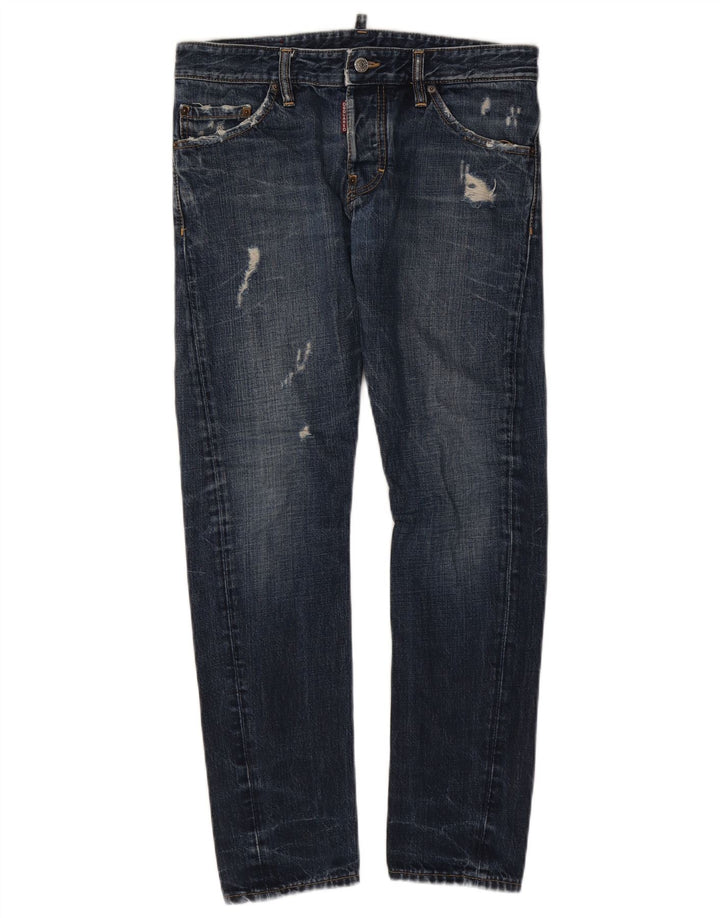 Dsquared Damskie jeansy slim w trudnej sytuacji IT 46 Large W32 L29 Niebieska bawełna