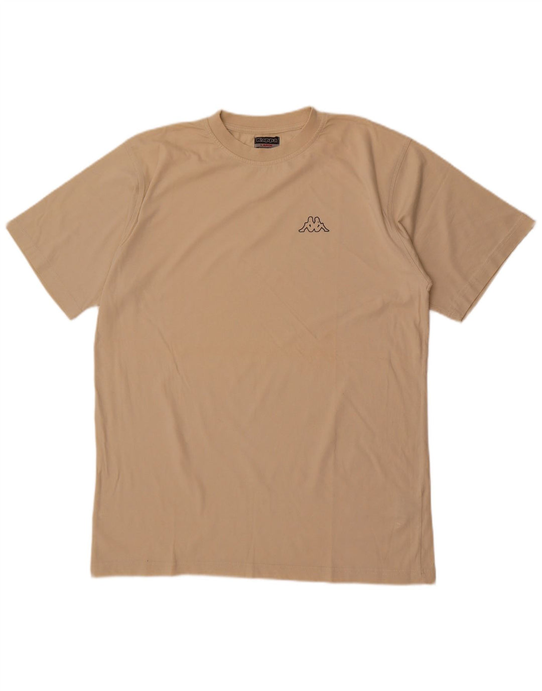 T-shirt męski Kappa, duży, beżowy, bawełniany