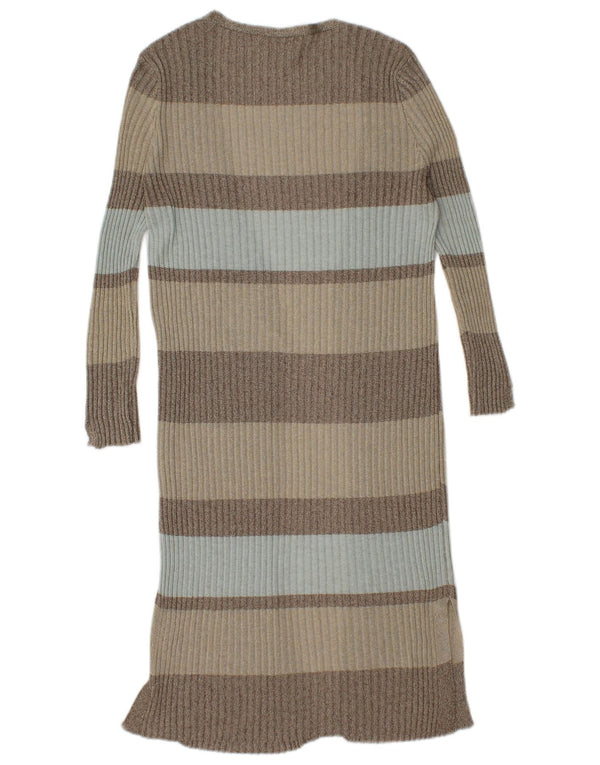 Damski sweter o przedłużonym fasonie Zara UK 12, średnie, wielokolorowe paski