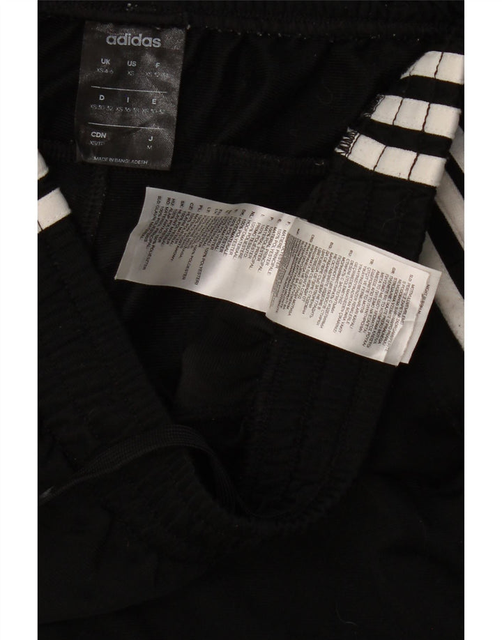 Damskie spodnie dresowe ADIDAS UK 4/6 XS, czarny poliester