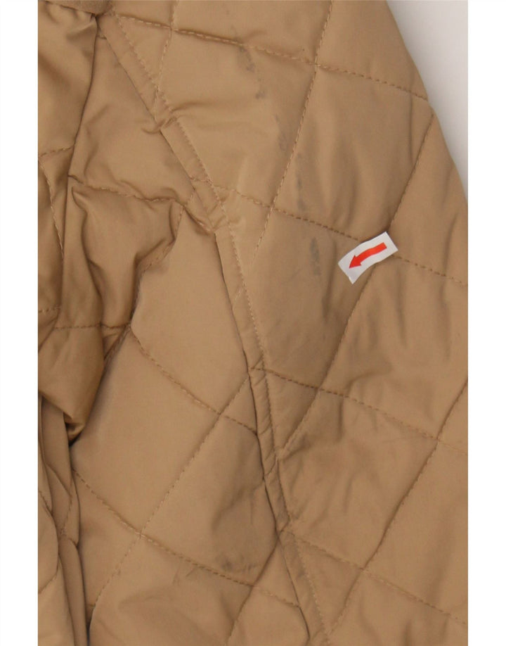 LUISA SPAGNOLI Womens Quilted Jacket UK 14 Medium Beige Polyester Vintage Luisa Spagnoli and Second-Hand Luisa Spagnoli from Messina Hembry 
