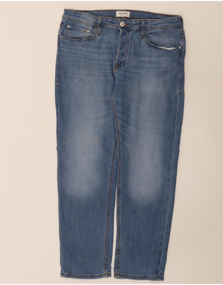 Męskie jeansy slim fit Jack & Jones W34 L30 Niebieskie bawełniane
