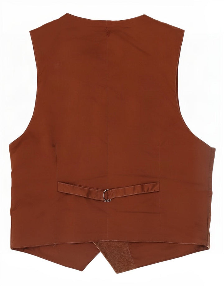Kamizelka męska C&A XL, brązowa, skórzana