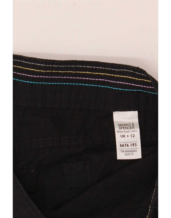 Spodnie damskie Marks & Spencer Straight Capri UK 12 Medium W32 L20 Czarne