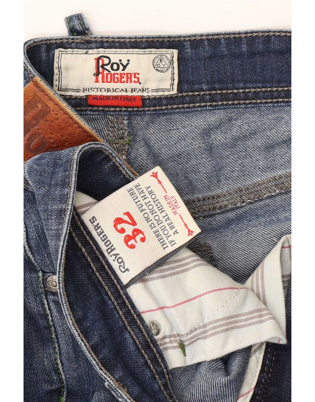 Damskie jeansy slim Roy Rogers W32 L28 Niebieskie bawełniane