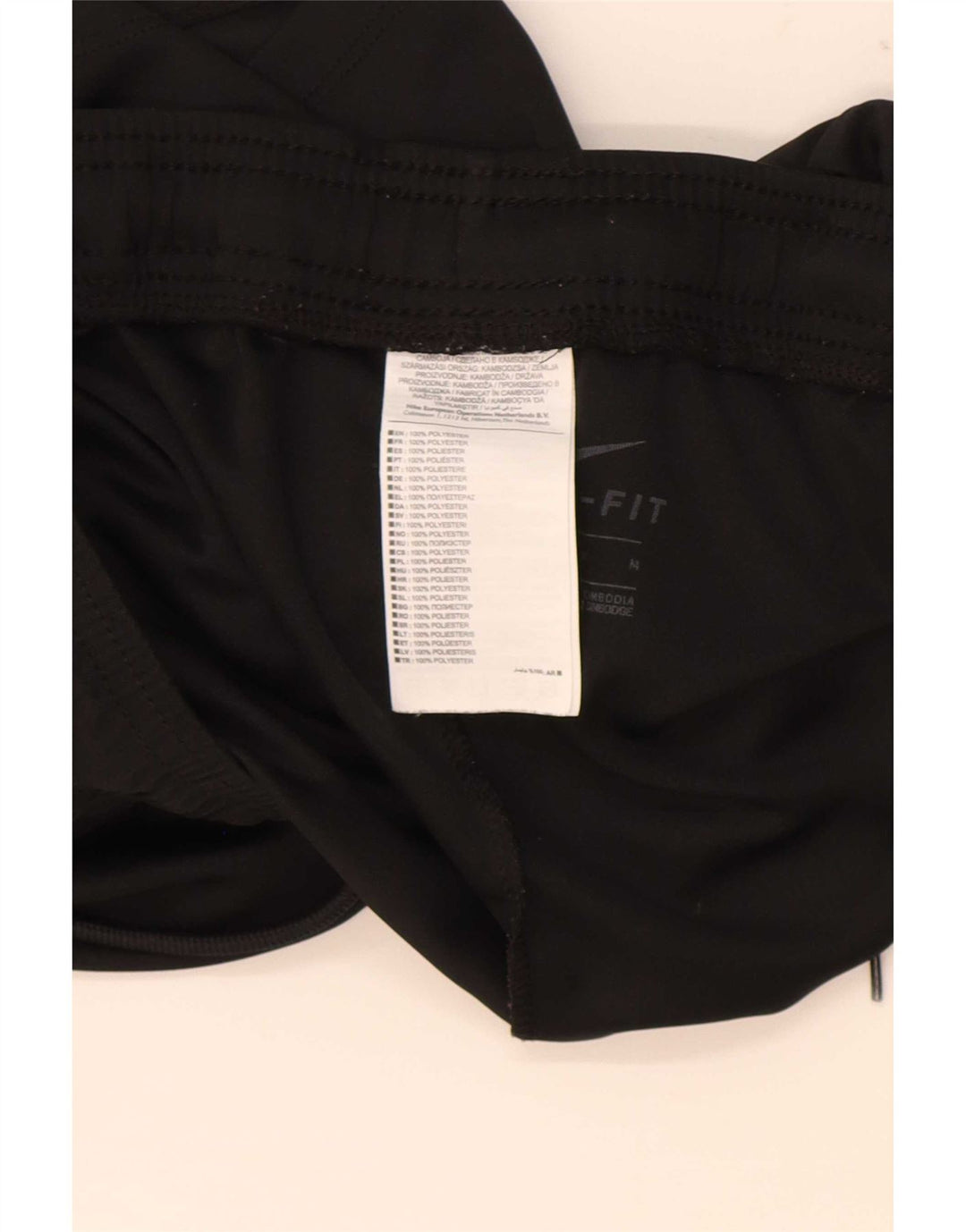 Męskie spodenki sportowe Nike Dri Fit, średni czarny poliester