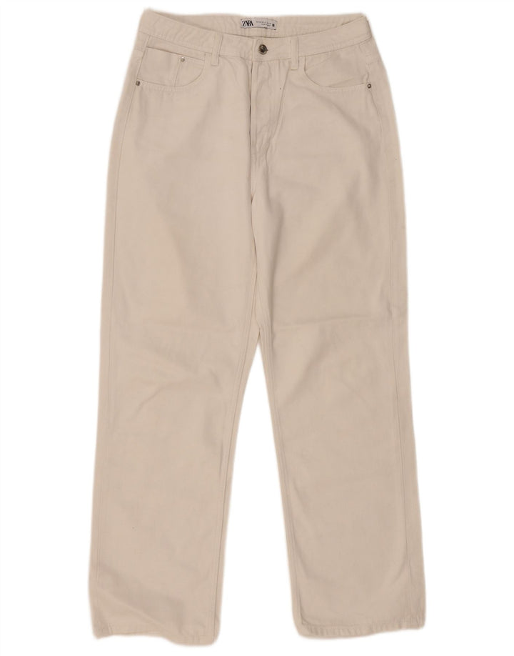Damskie proste dżinsy Zara EU 38 Small W28 L29 Białe