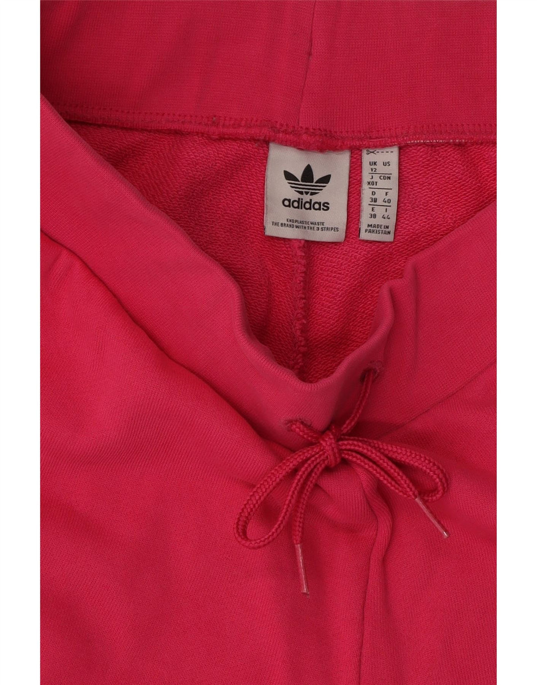 Damskie spodnie dresowe ADIDAS Joggers UK 12 Średnioróżowe bawełniane