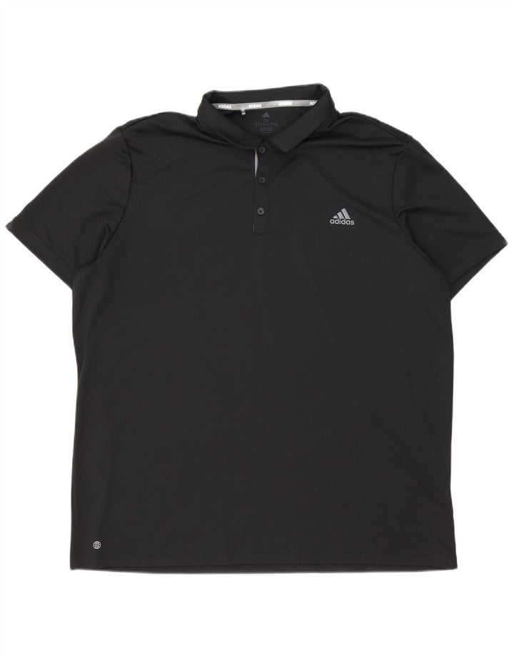 Męska koszulka polo Adidas Aeroready 2XL Czarny poliester