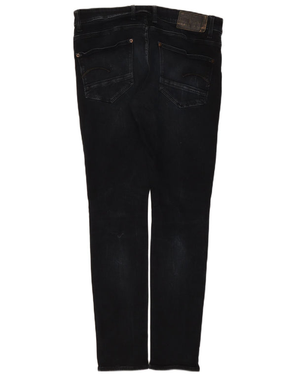 Męskie jeansy G-Star Revend Super Slim W36 L32 Granatowa bawełna