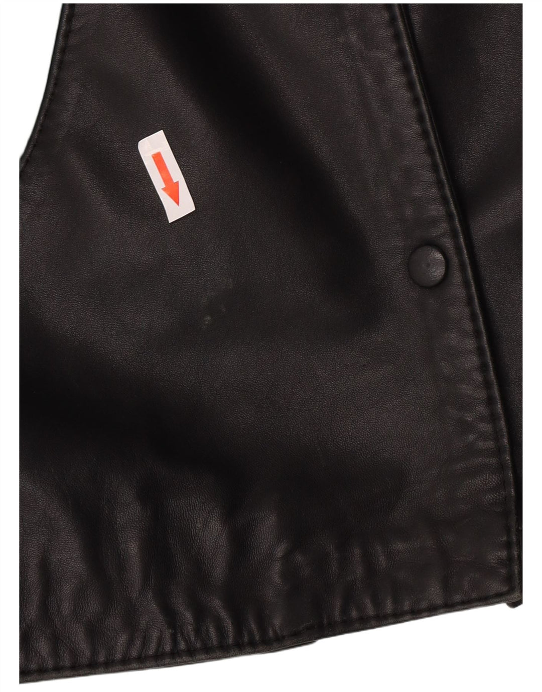 Vintage damska kurtka skórzana o luźnym kroju EU 46 XL, czarna skóra z blokami kolorów