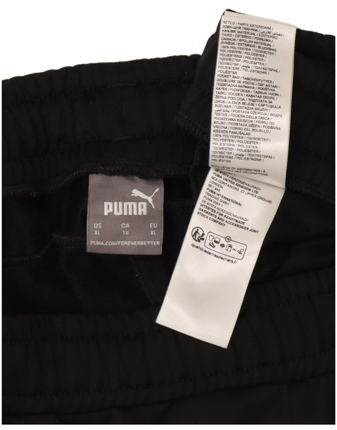 Męskie spodnie dresowe Puma Joggers XL Czarny poliester