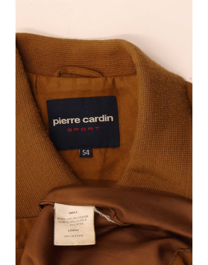 Męska kurtka bomberka Pierre Cardin IT 54 2XL Żółty poliester