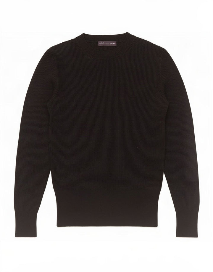 Bluzka damska Marks & Spencer Top UK 8 Small, czarna wiskoza