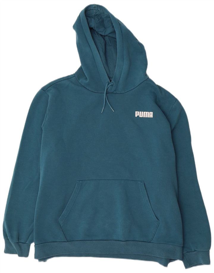 Męski sweter z kapturem PUMA 2XL Niebieski poliester