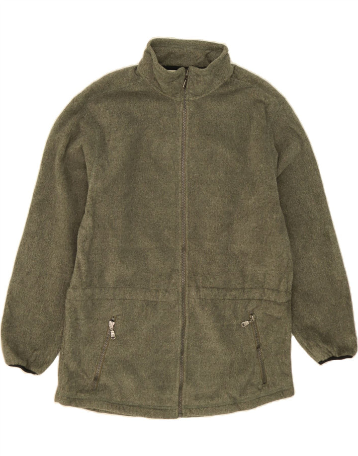 EDDIE BAUER Mens Fleece Jacket UK 38 Medium Green Polyester Vintage Eddie Bauer and Second-Hand Eddie Bauer from Messina Hembry 