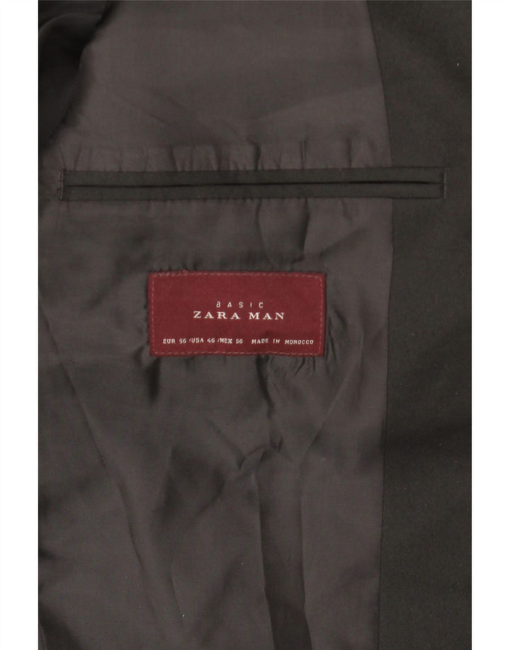 Zara Męska marynarka zapinana na 1 guzik EU 56 XL Czarna