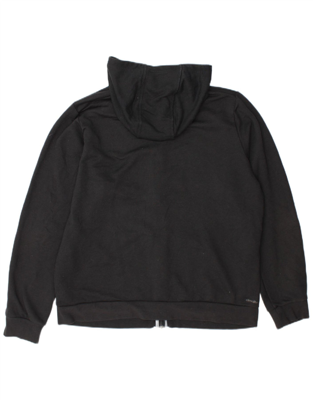 Męski sweter z kapturem i zamkiem błyskawicznym Adidas XL Szary poliester