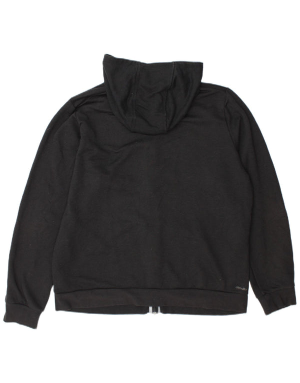 Męski sweter z kapturem i zamkiem błyskawicznym Adidas XL Szary poliester