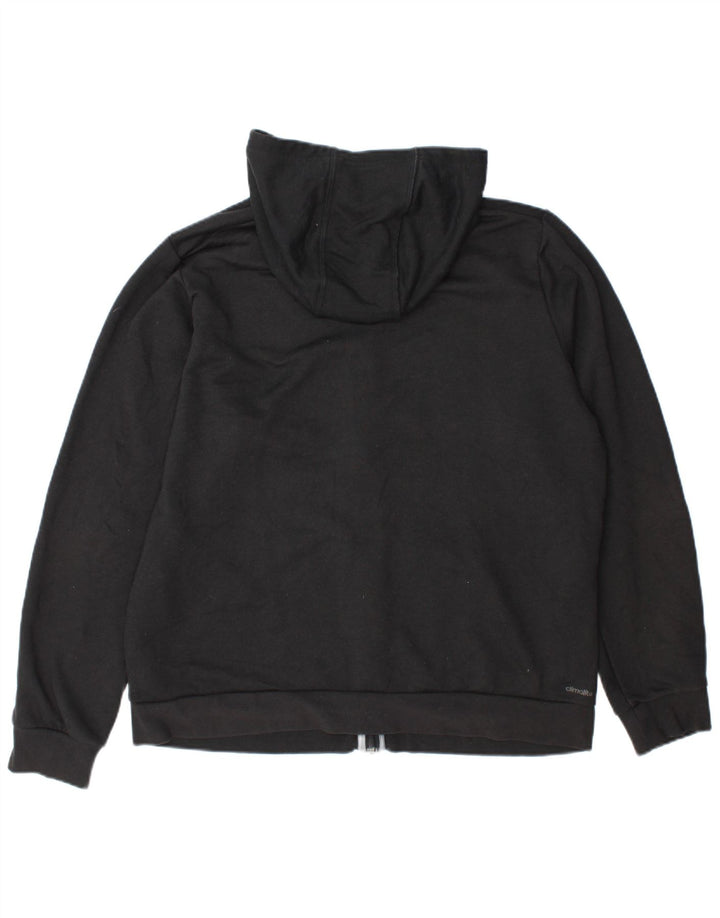 Męski sweter z kapturem i zamkiem błyskawicznym Adidas XL Szary poliester