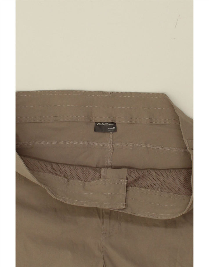 EDDIE BAUER Womens Cargo Shorts US 14 XL W36  Grey Nylon Vintage Eddie Bauer and Second-Hand Eddie Bauer from Messina Hembry 