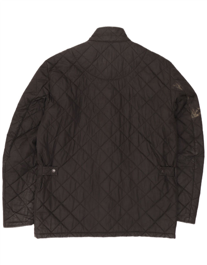 Męska pikowana kurtka Barbour UK 40 duża czarna