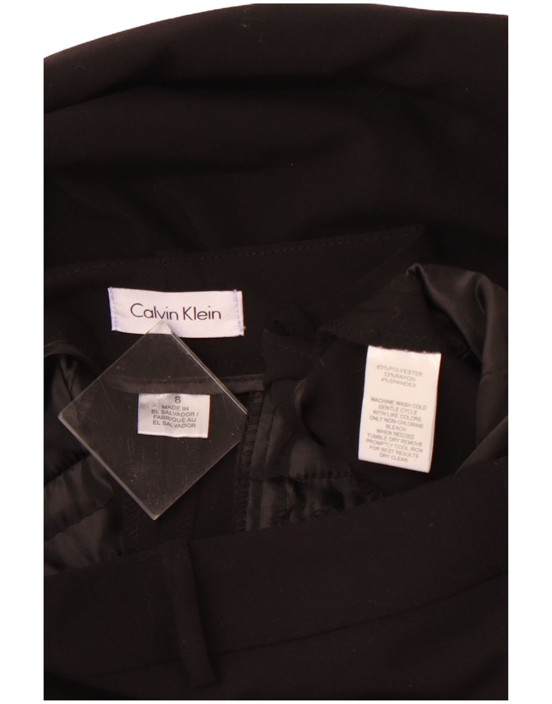Damskie spodnie typu chino CALVIN KLEIN US 8 Medium W32 L30 czarne