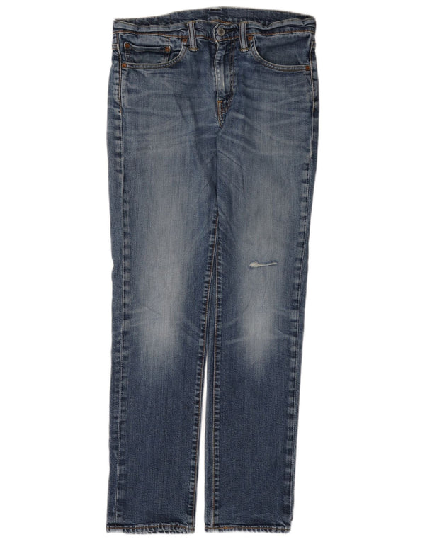 Męskie jeansy Levi's 511 w trudnej sytuacji W32 L32 Niebieska bawełna