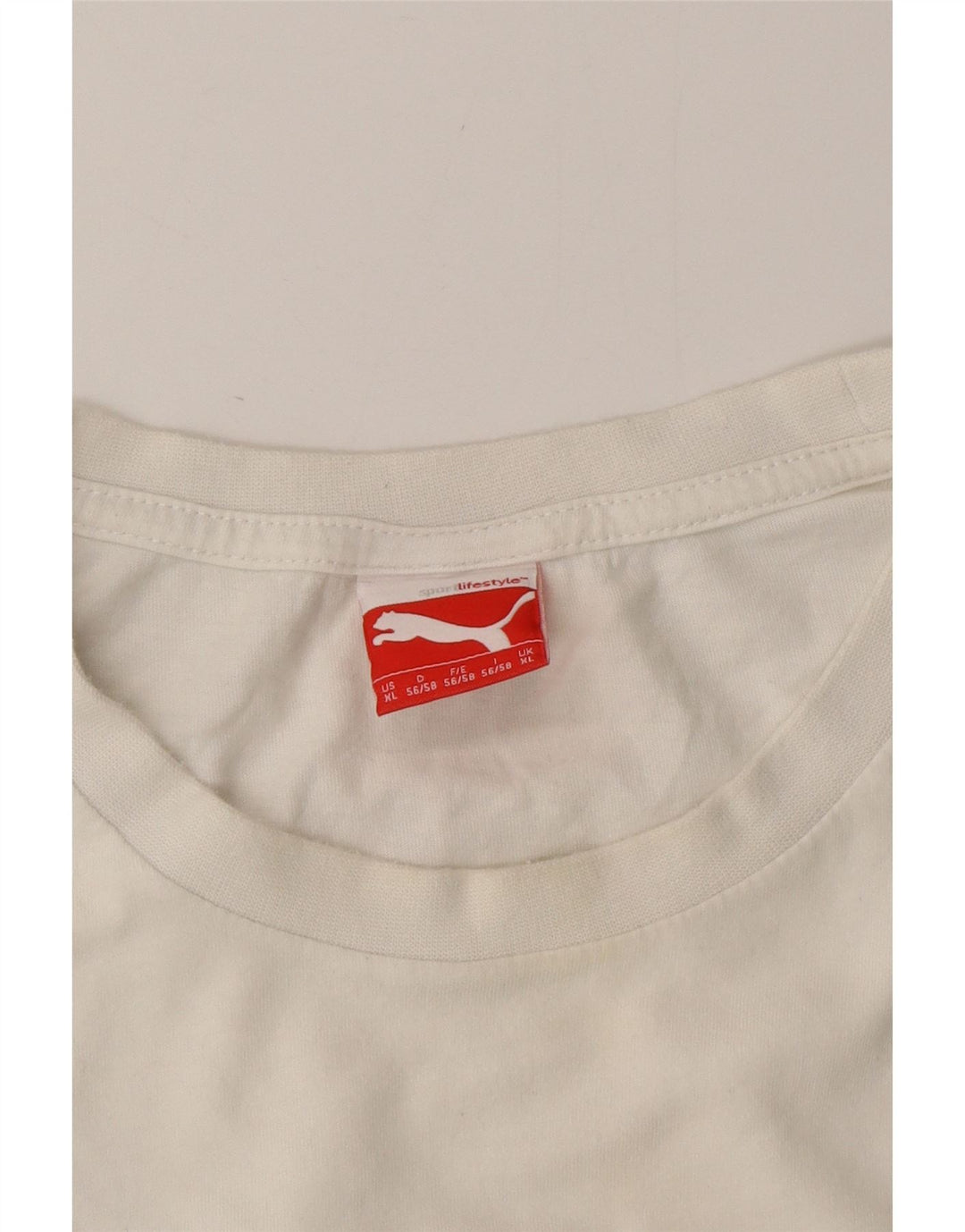 Męski T-shirt z grafiką PUMA, XL, biały