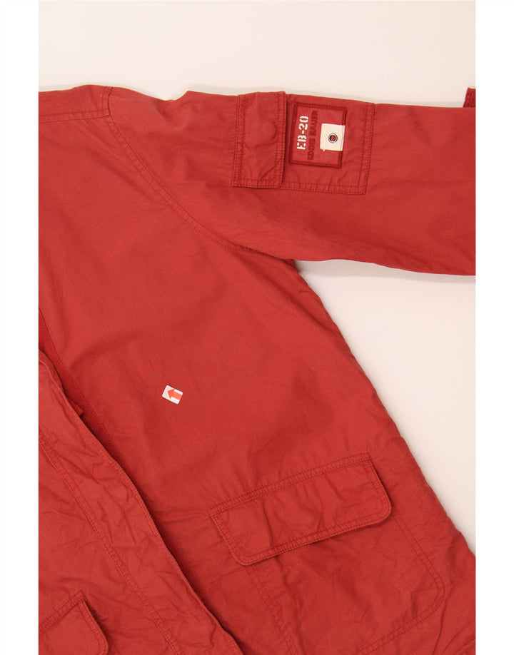 EDDIE BAUER Womens Windbreaker Jacket UK 16 Large Red Cotton Vintage Eddie Bauer and Second-Hand Eddie Bauer from Messina Hembry 