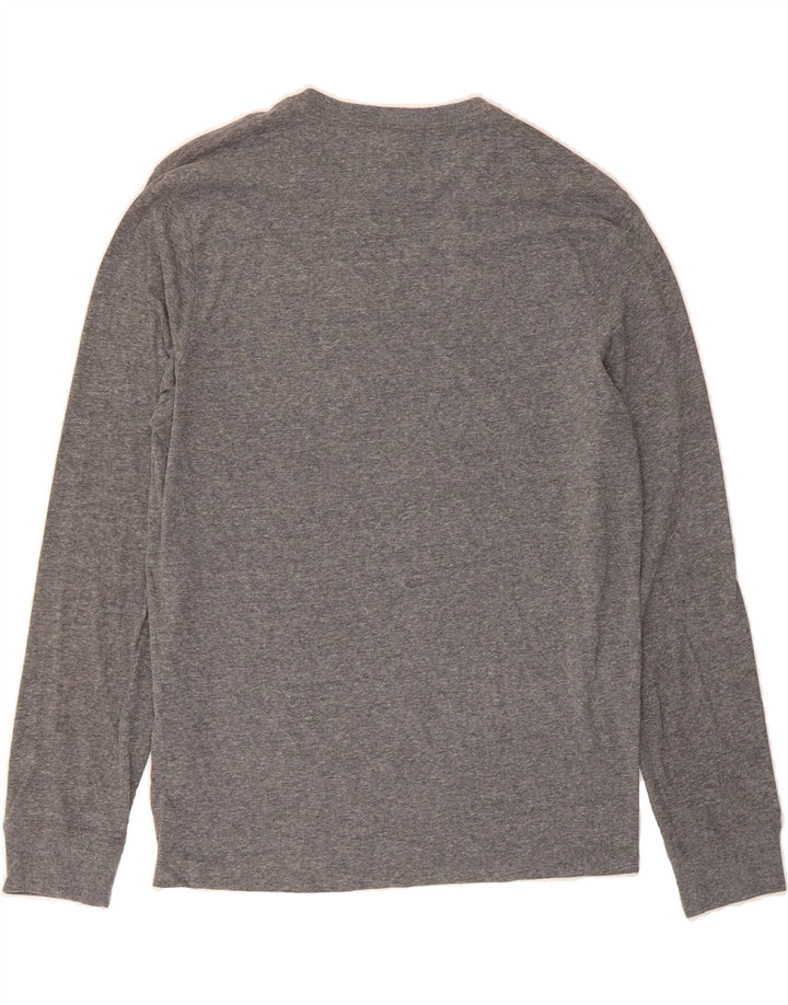 J. CREW Mens Washed Top Long Sleeve Large Grey Cotton Vintage J. Crew and Second-Hand J. Crew from Messina Hembry 