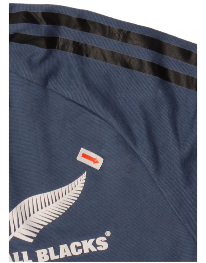 Adidas Męskie All Blacks Graphic Koszulka polo XL Niebieska bawełna