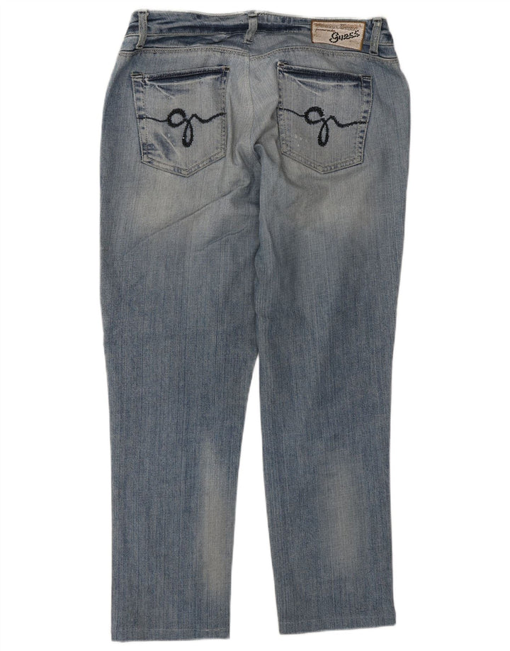 Guess Damskie Proste Dżinsy W32 L27 Niebieskie Bawełniane